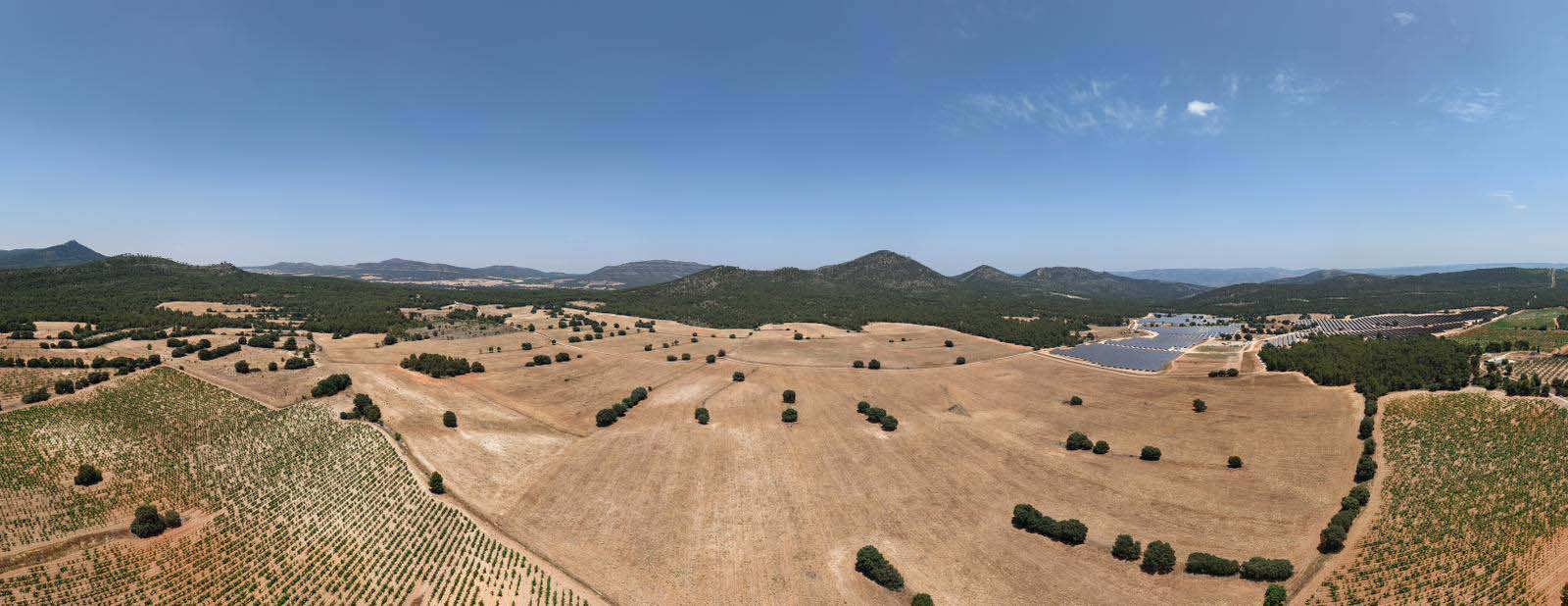 Vista panorámica del término de Zarra, Valle de Ayora-Cofrentes